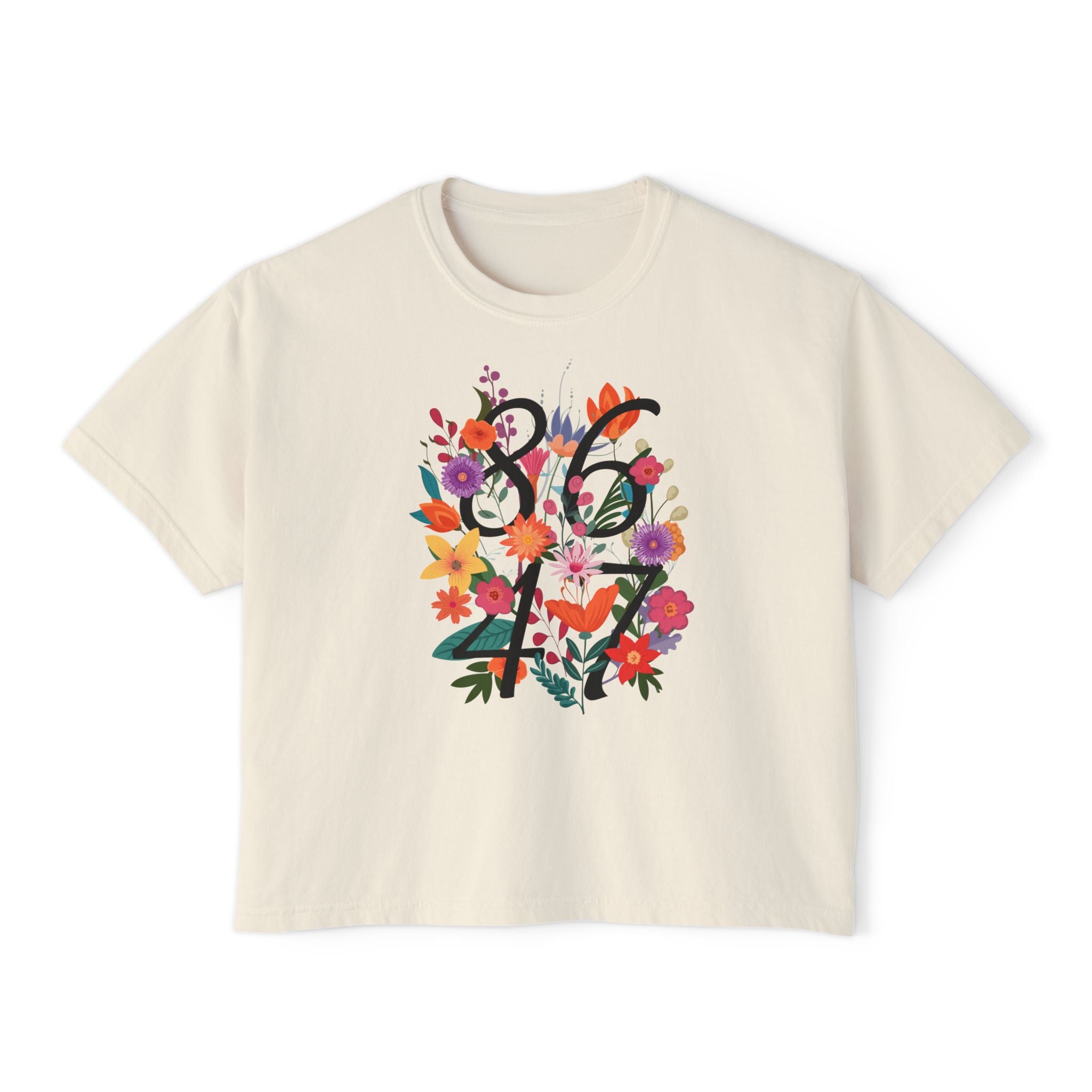 Floral 8647 Boxy Yoga Tee