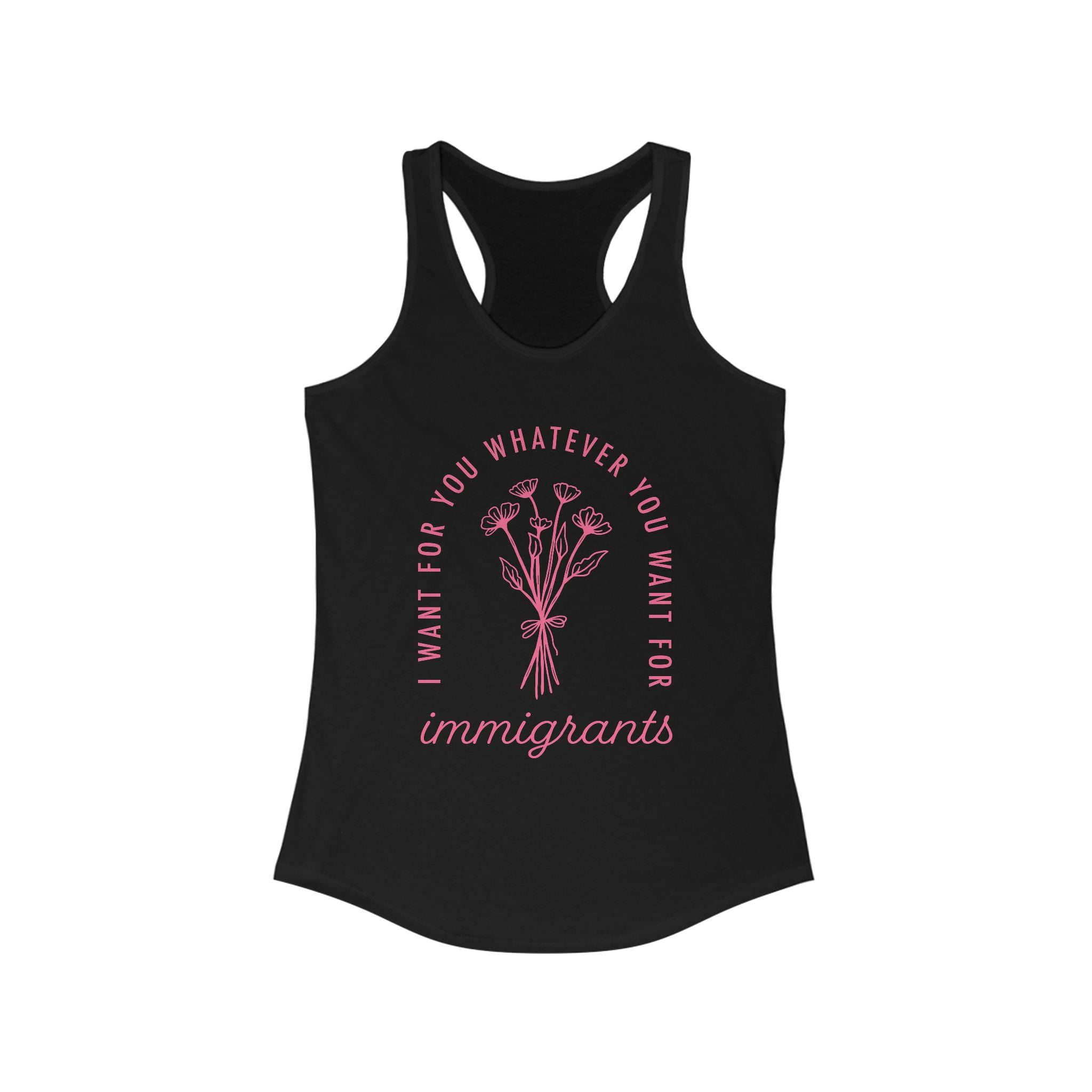 Florals With a Warning Label – Racerback Tank
