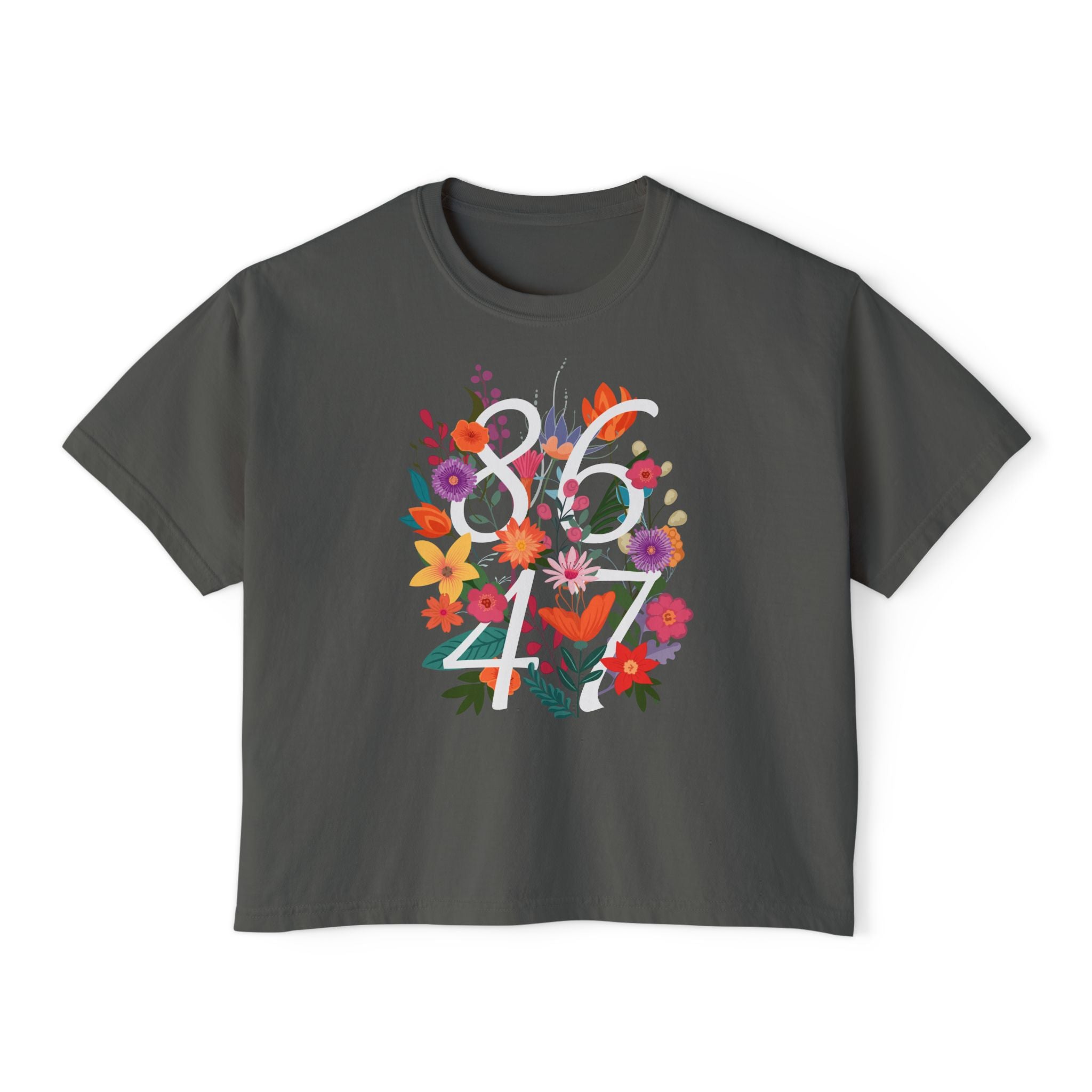 Floral 8647 Boxy Yoga Tee