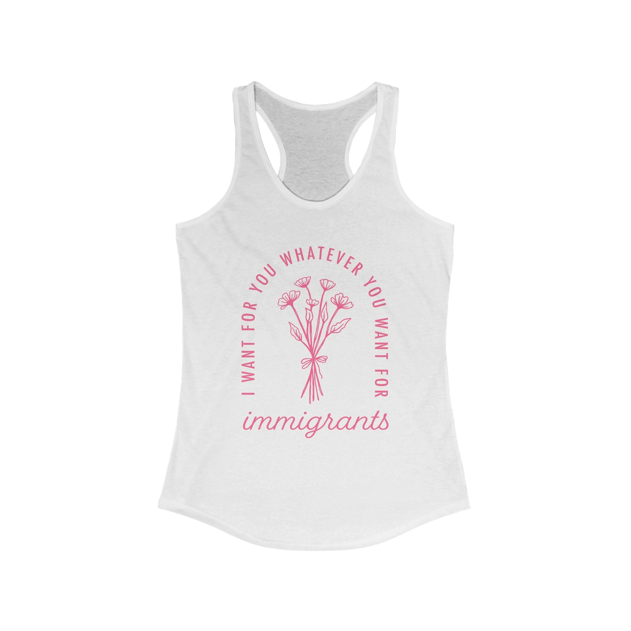 Florals With a Warning Label – Racerback Tank